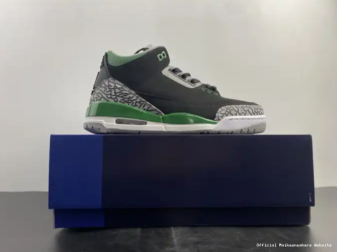 Official Maikesneakers 3 Air Green Jordan CT8532-030 Pine 0602